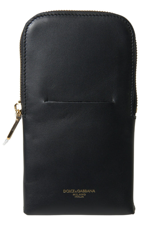 Elegante leren polsband clutch