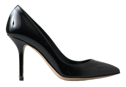 Elegante pumps met hak van lakleer