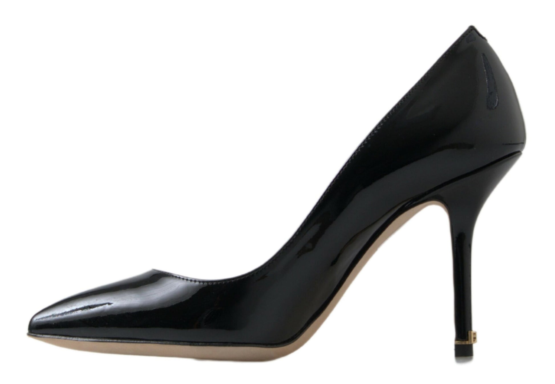 Elegante pumps met hak van lakleer