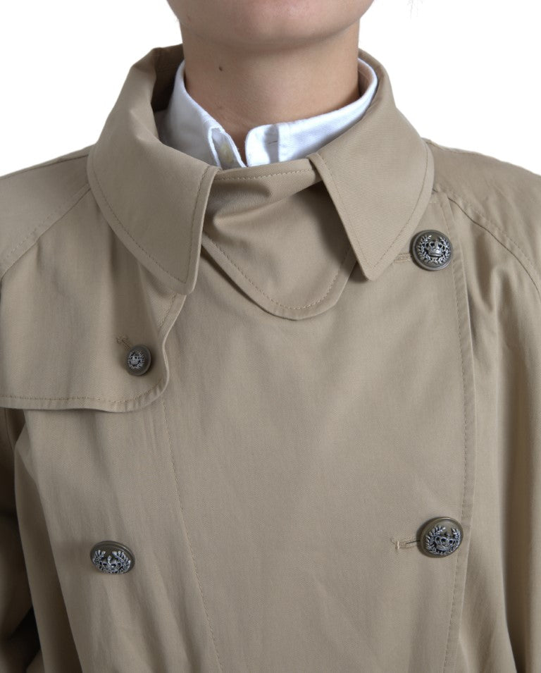 Elegante trenchcoat met dubbele rij knopen