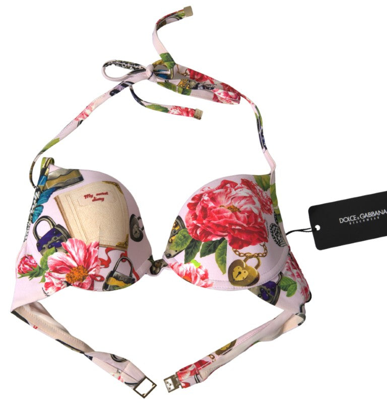 Chic bloemen bikinitopje Elegantie