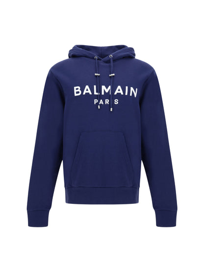 Elegante marineblauwe monogram hoodie