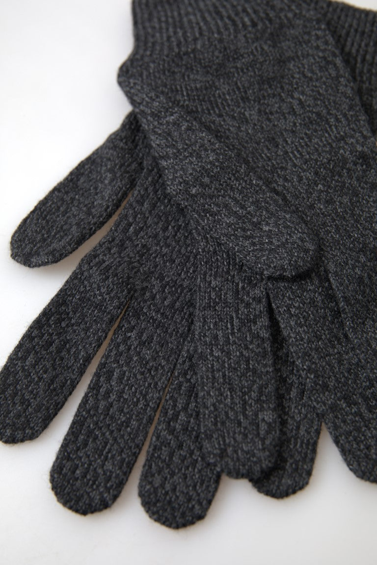 Elegante winterhandschoenen van maagdelijke wol in grijs