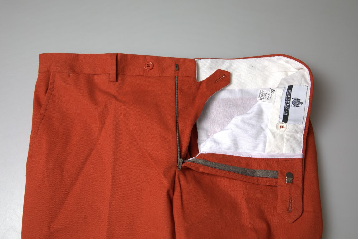 Elegante oranje broek van puur katoen