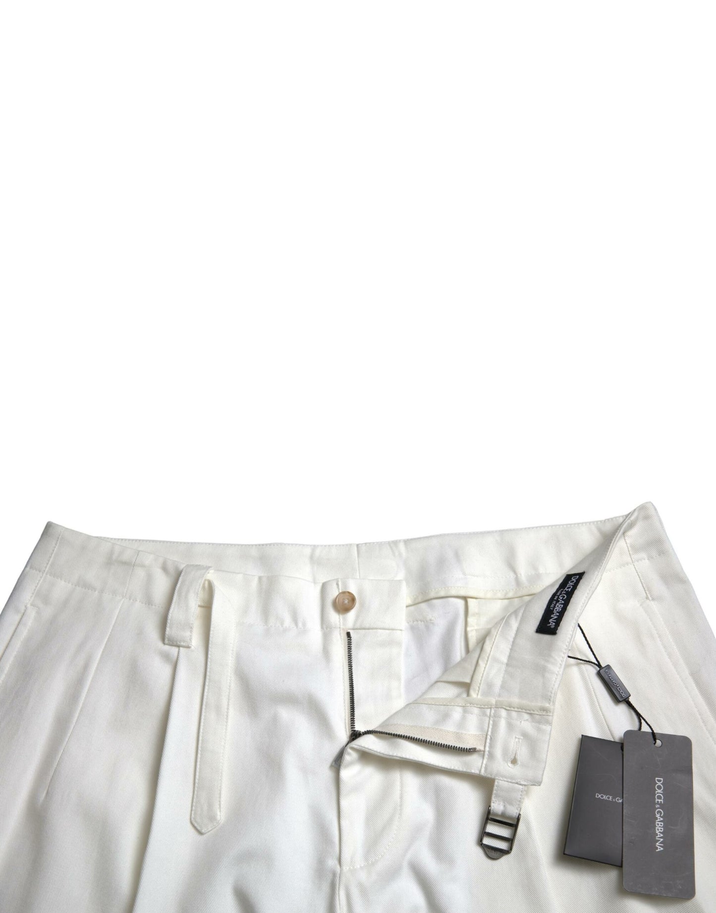 Elegante witte Bermuda denim shorts