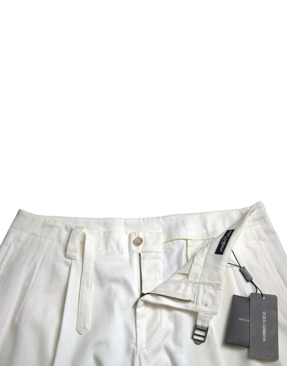 Elegante witte Bermuda denim shorts