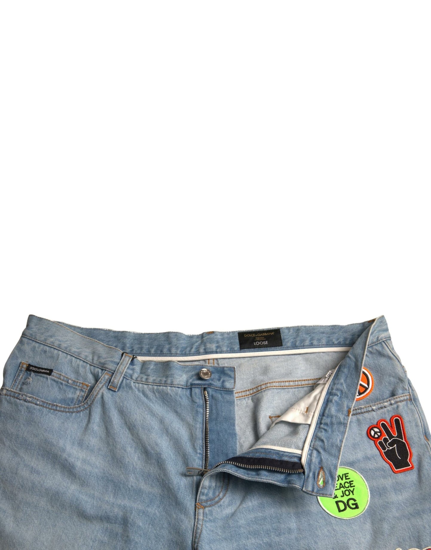 Elegante lichtblauwe denim Bermuda shorts