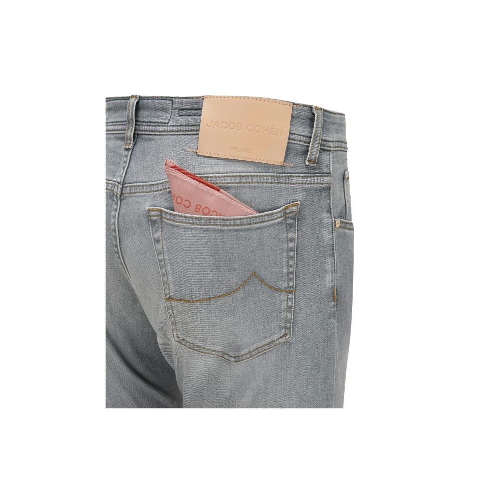 Strakke, slanke, grijze denim