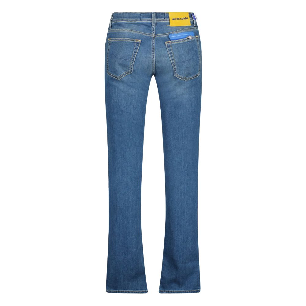 Verhoogde casual slim fit vervaagde jeans