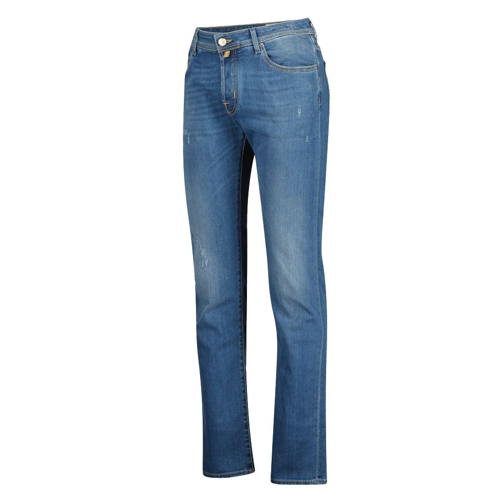 Verhoogde casual slim fit vervaagde jeans