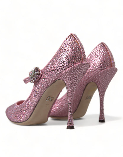 Betoverende roze kristallen pumps