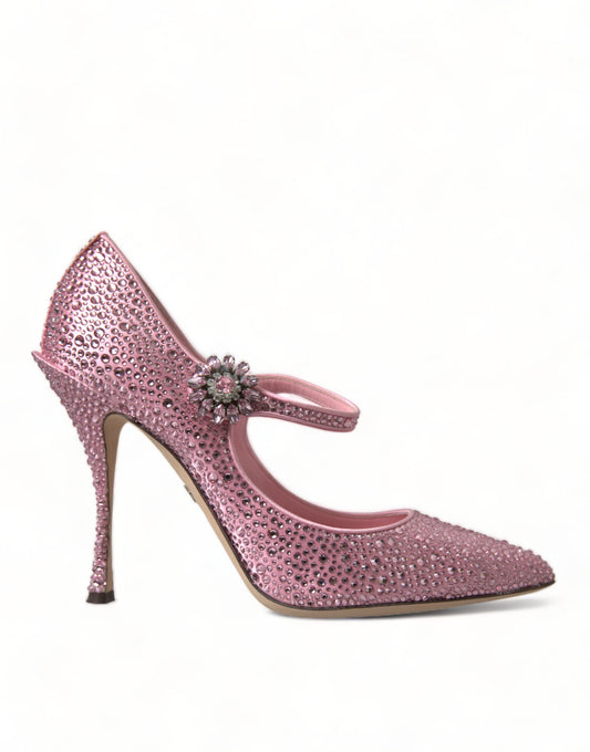 Betoverende roze kristallen pumps