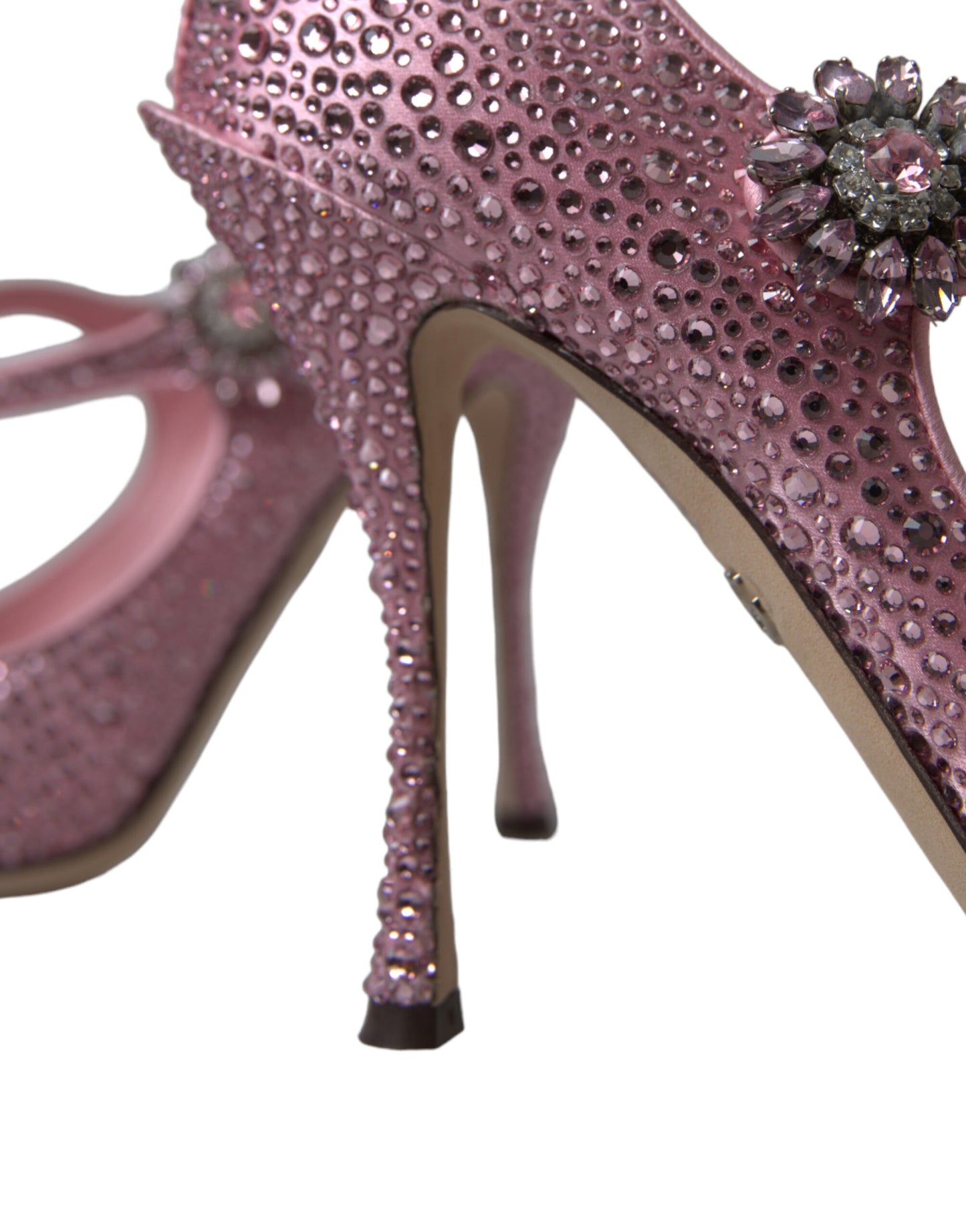 Betoverende roze kristallen pumps