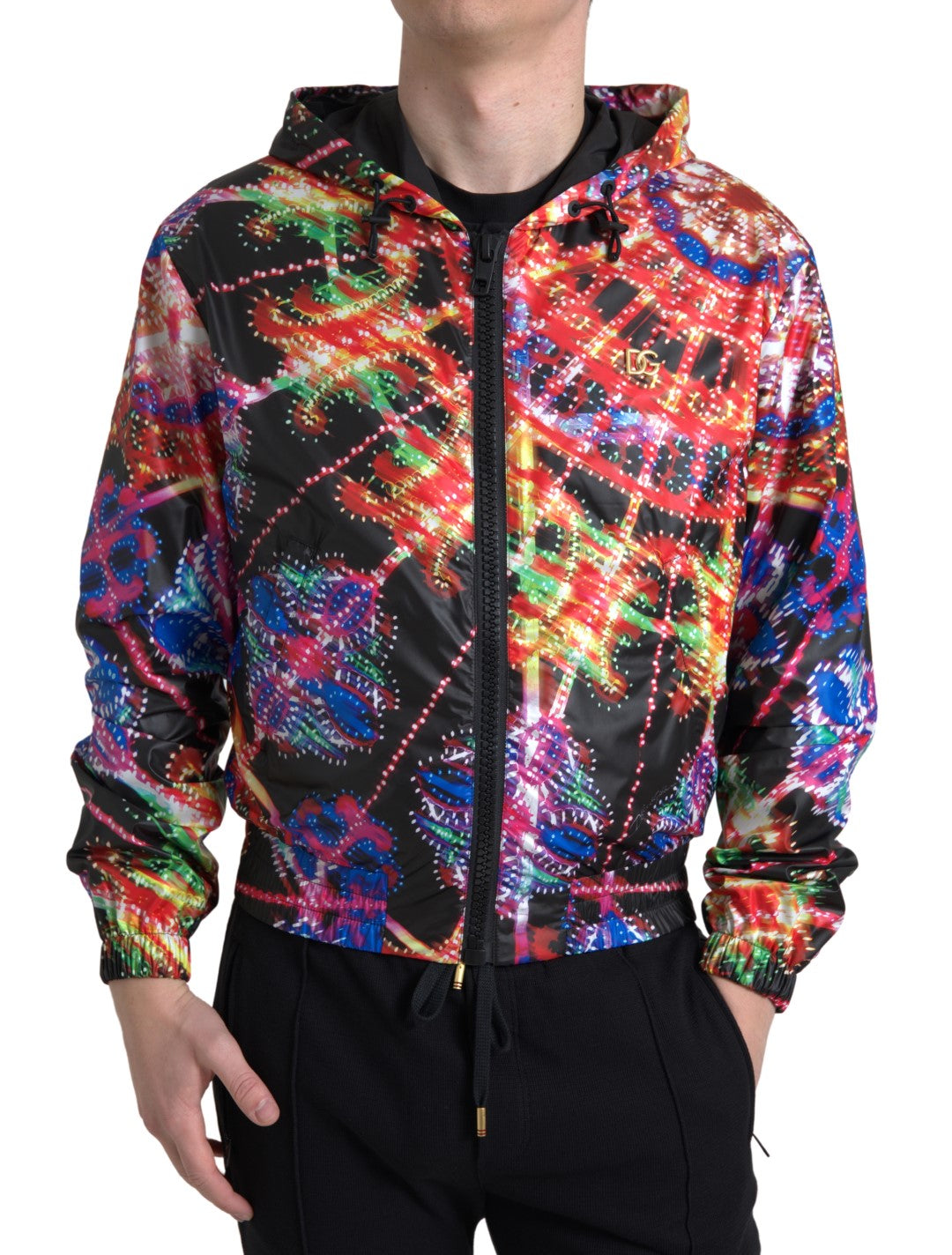 Multicolor Full Zip Capuchon Trui