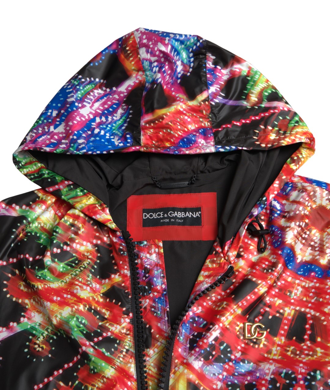 Multicolor Full Zip Capuchon Trui