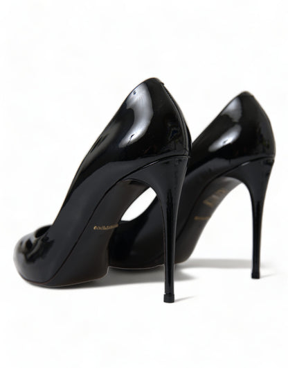 Elegant Black Patent Stiletto Heels