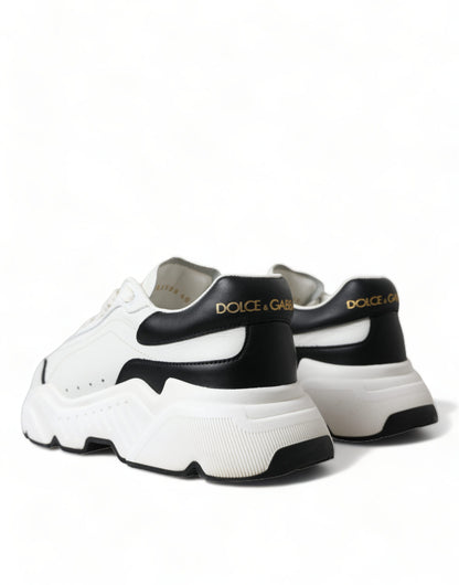 Chique zwart-witte Daymaster leren sneakers