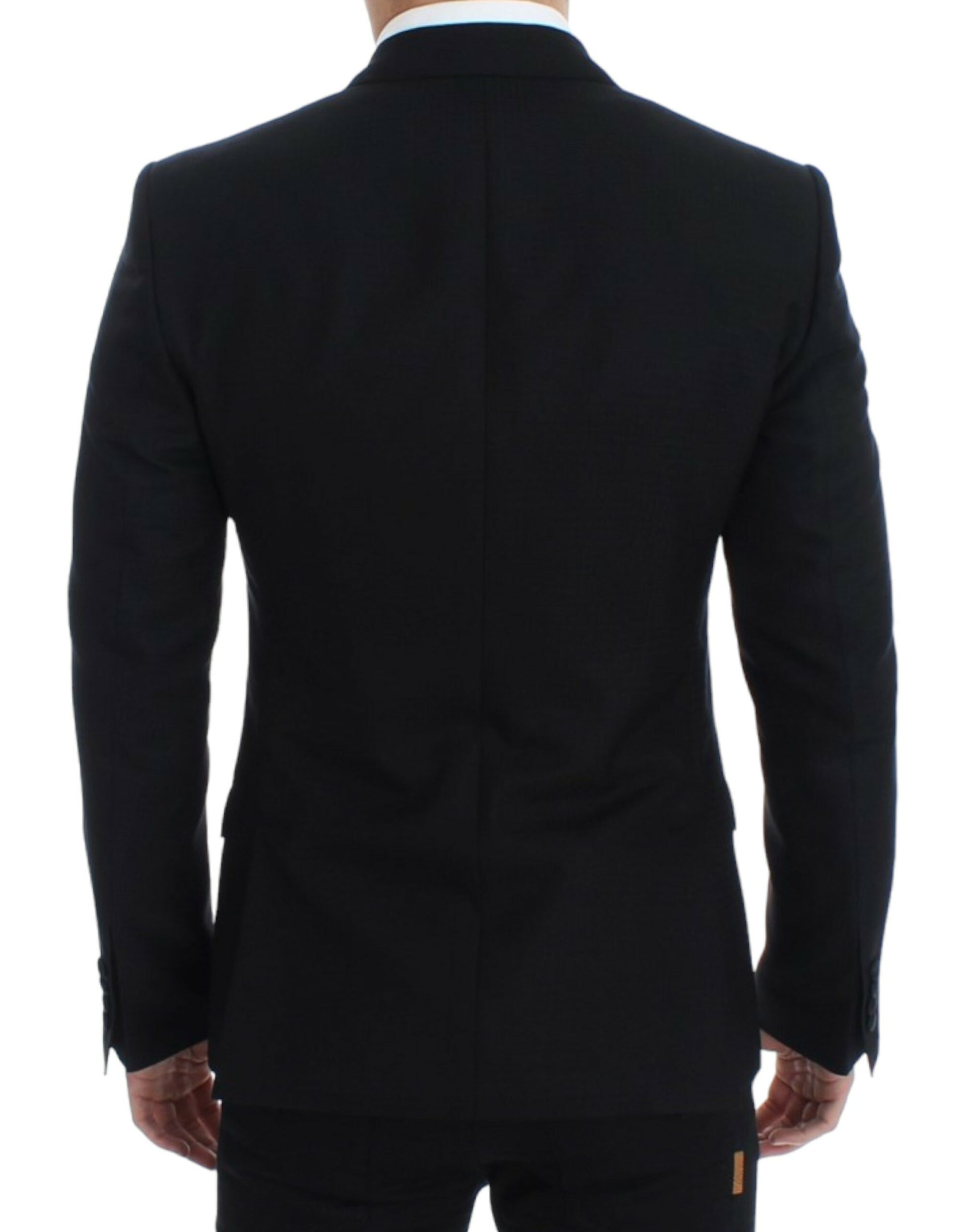 Elegante zwarte Sicilia blazer van zijdemix