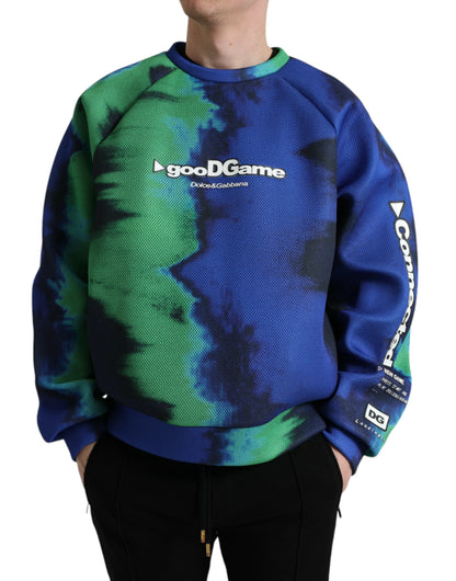 Multicolor Grafische Ronde Hals Pullover Trui