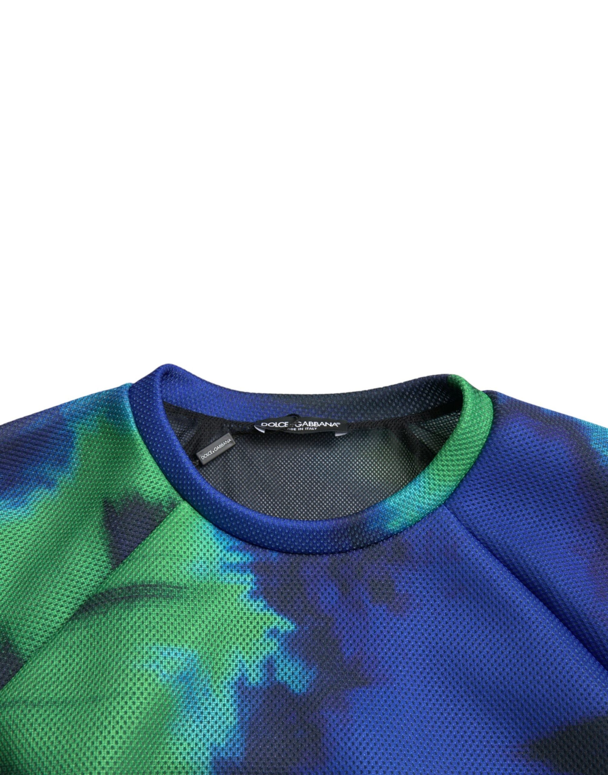 Multicolor Grafische Ronde Hals Pullover Trui