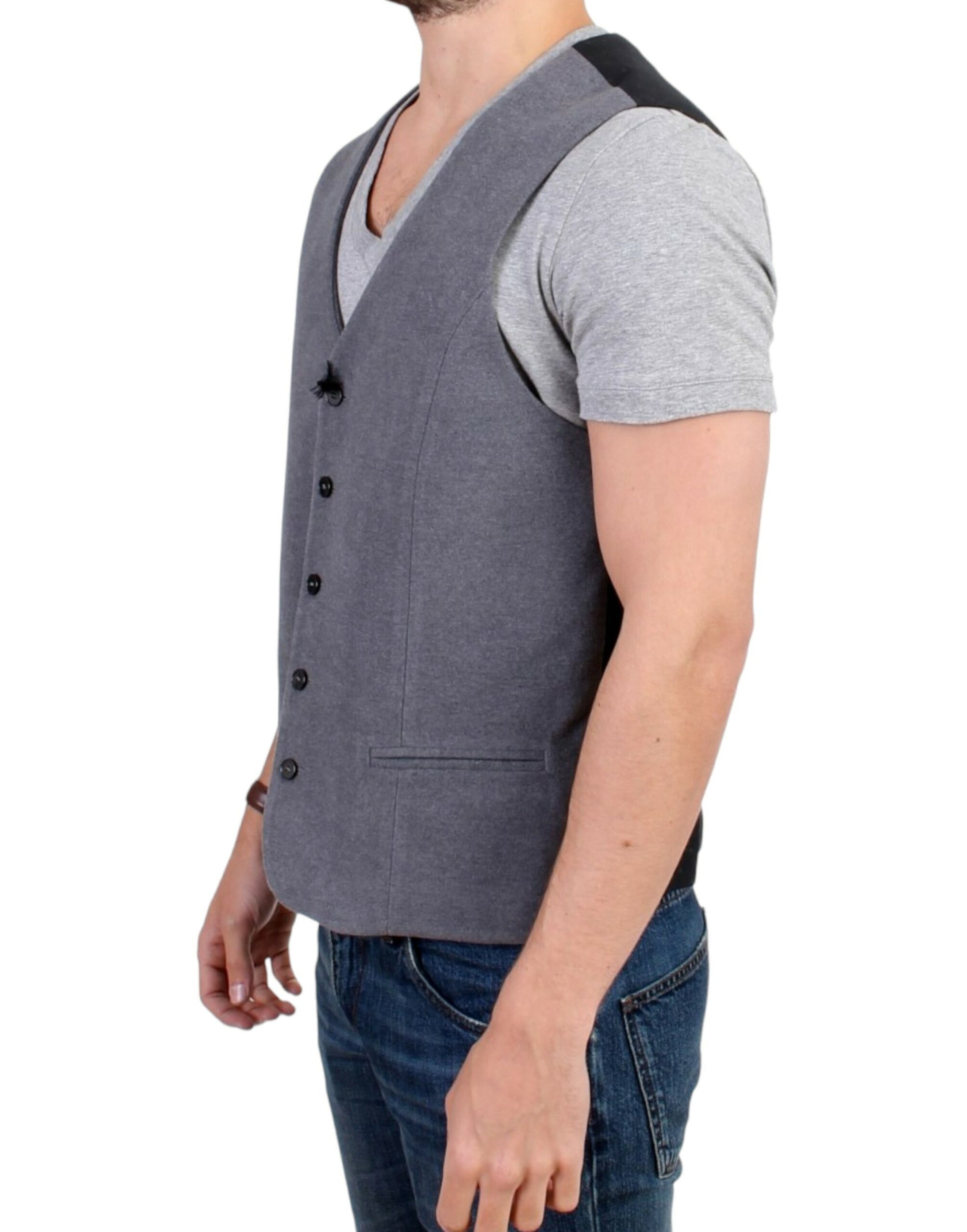 Chique grijs casual vest