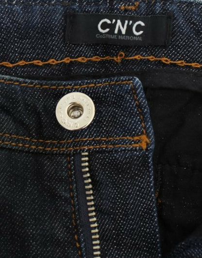 Chique blauwe slim fit denim genot