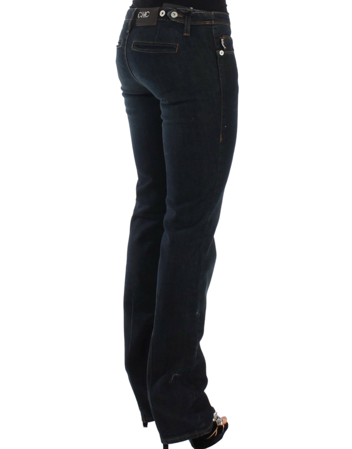 Chique blauwe slim fit denim genot