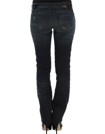 Chique superskinny blauwe denim jeans