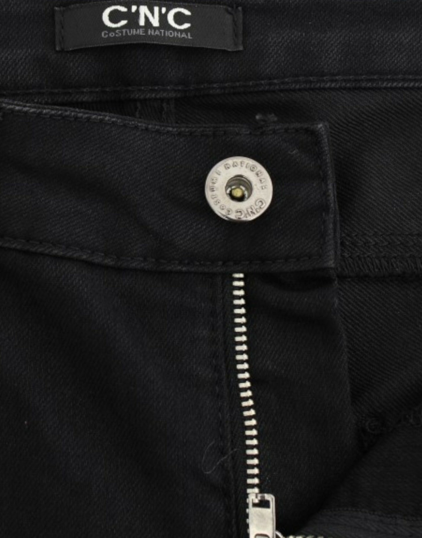 Elegante zwarte jeans met rechte pijpen