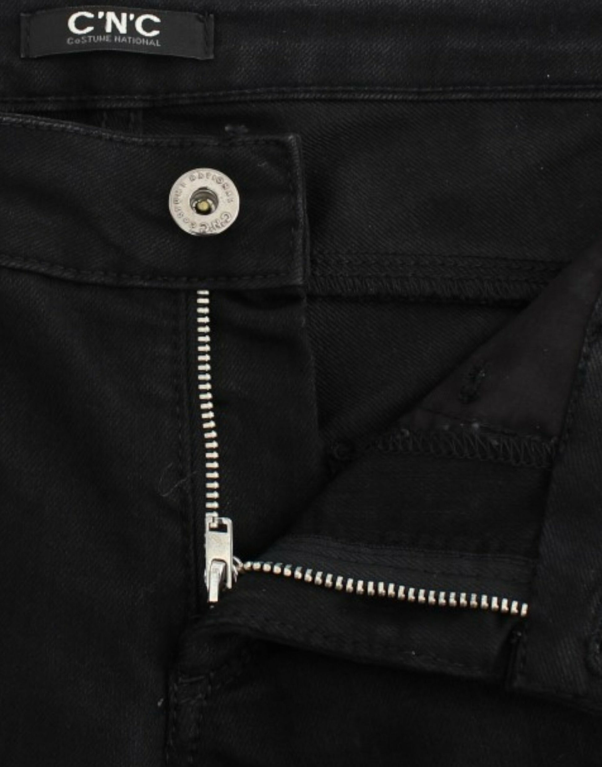 Elegante zwarte jeans met rechte pijpen