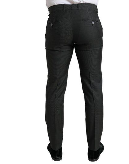 Elegante donkergrijze skinny broek