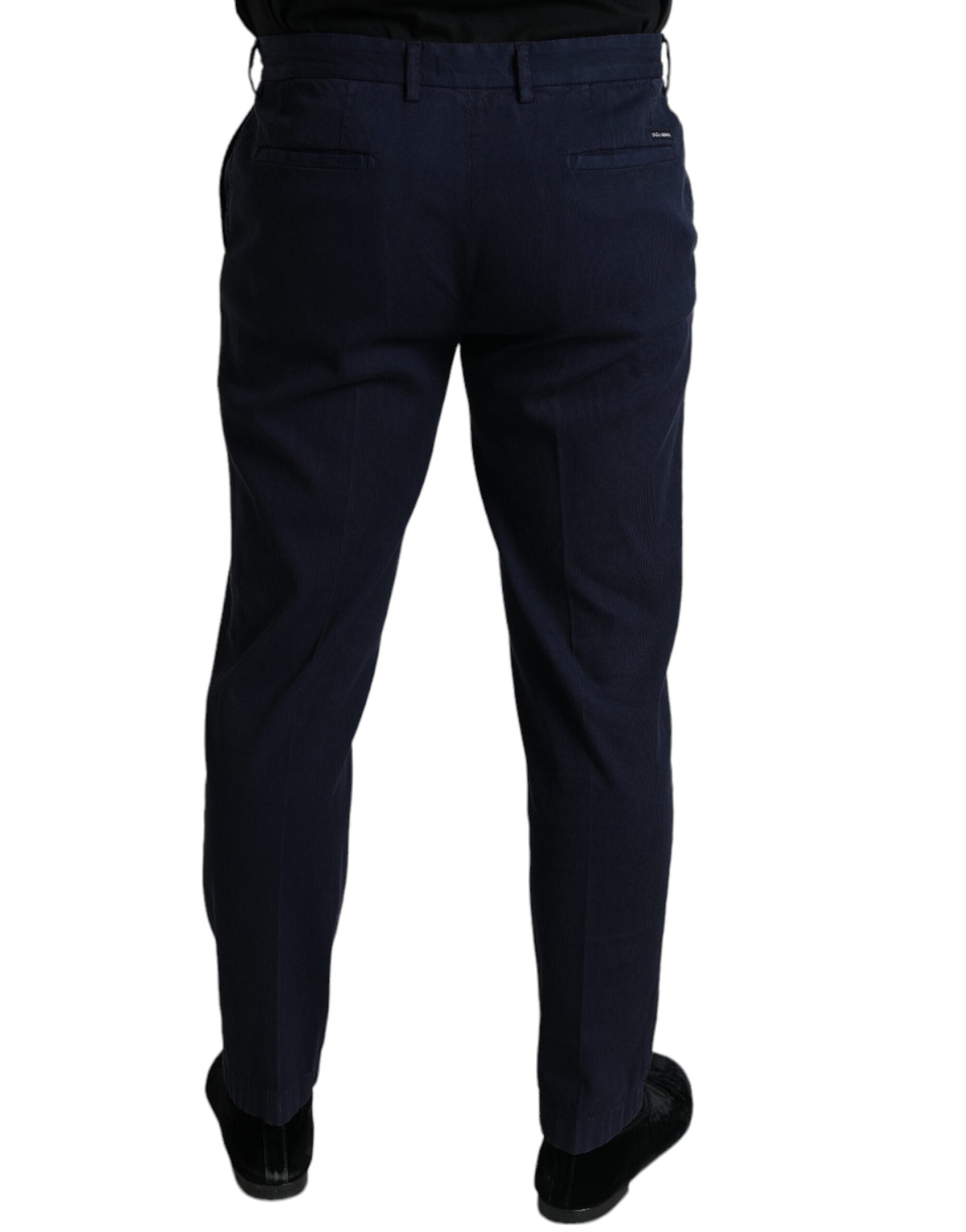 Elegante donkerblauwe skinny pantalon