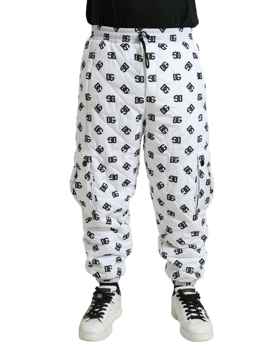 Chique witte joggingbroek met iconische DG-print