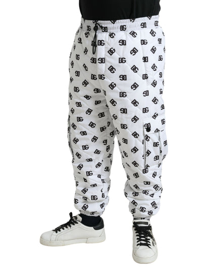 Chique witte joggingbroek met iconische DG-print