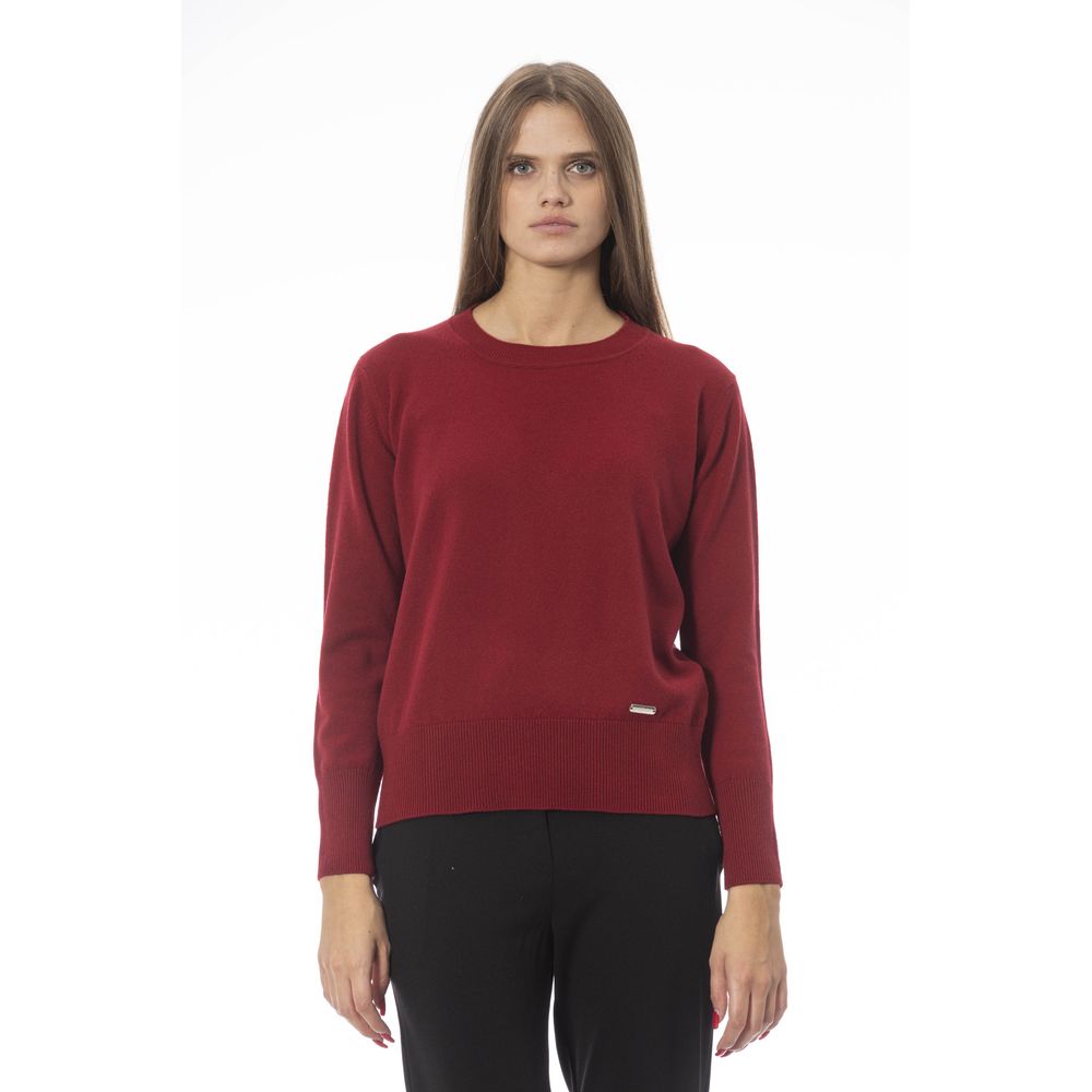 Red Wool Women Sweater