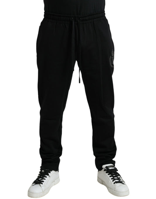 Elegante zwarte katoenen joggingbroek