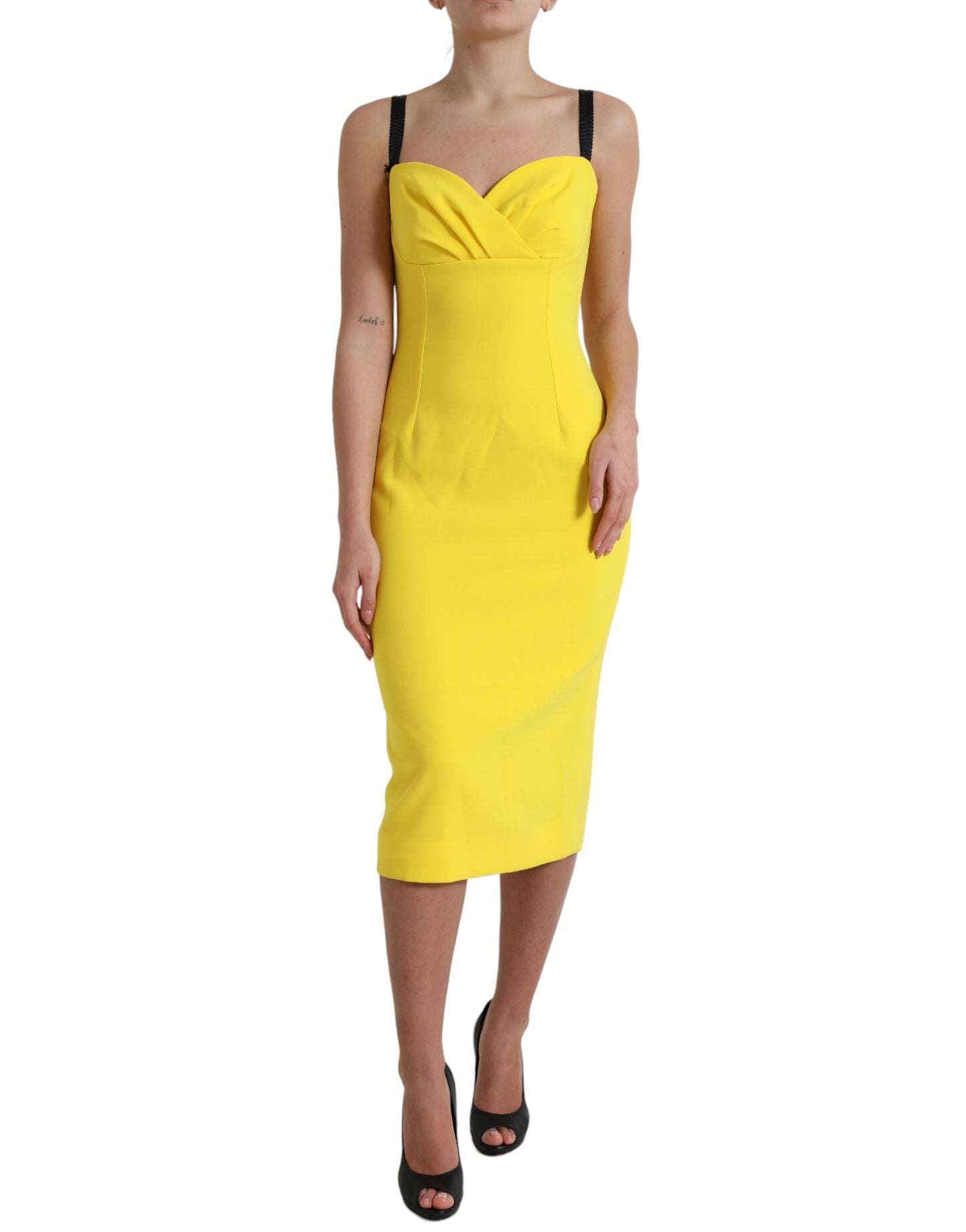 Sunshine Chic Mouwloze Midi-jurk