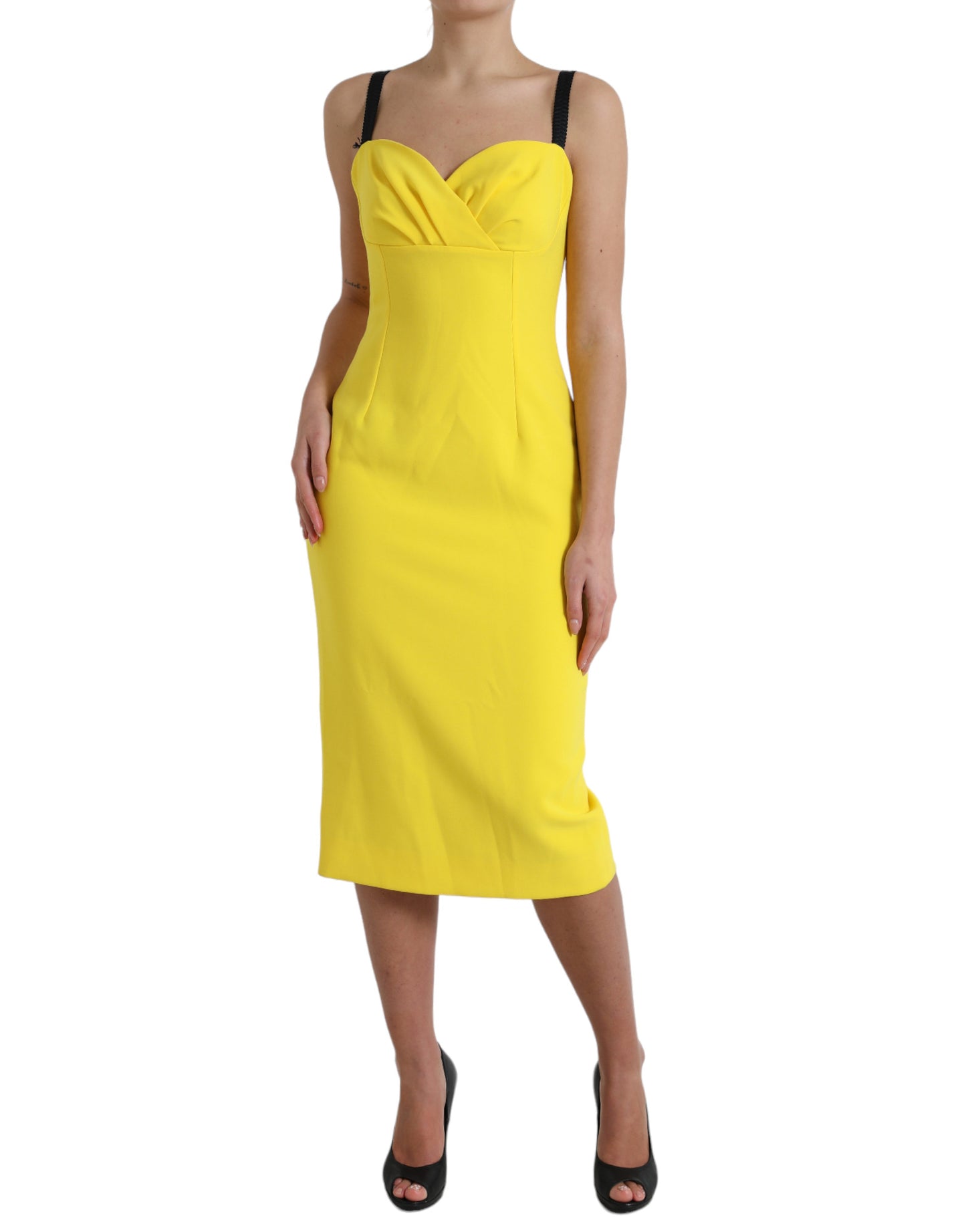 Sunshine Chic Mouwloze Midi-jurk