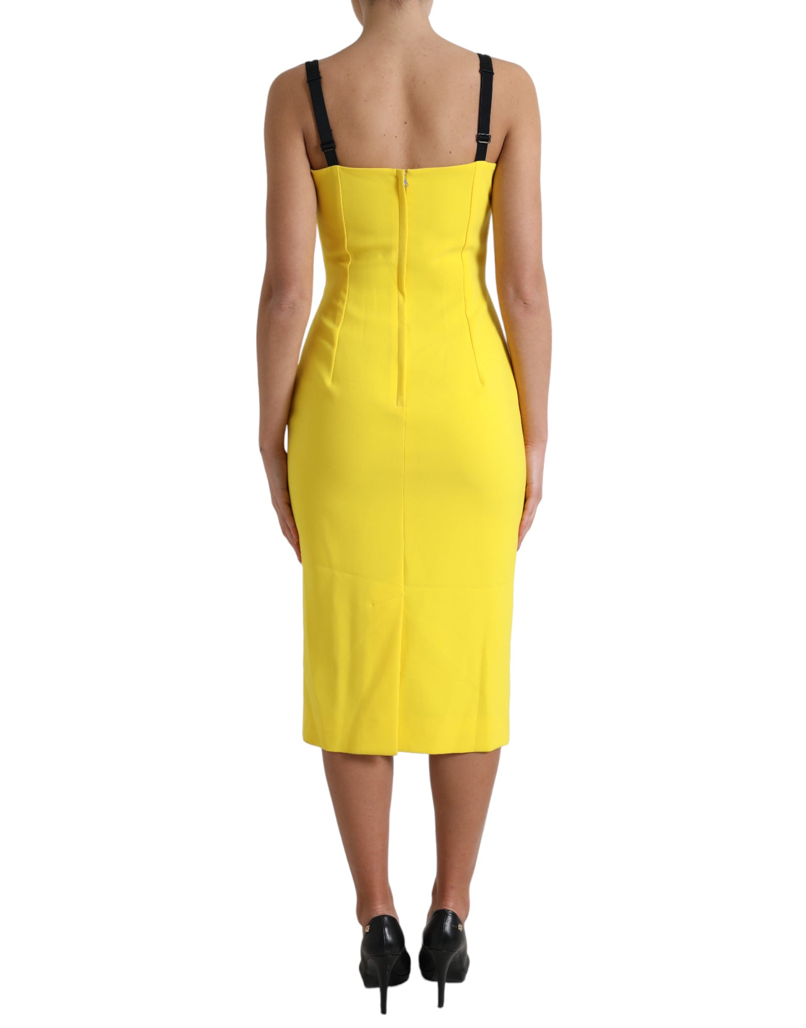 Sunshine Chic Mouwloze Midi-jurk