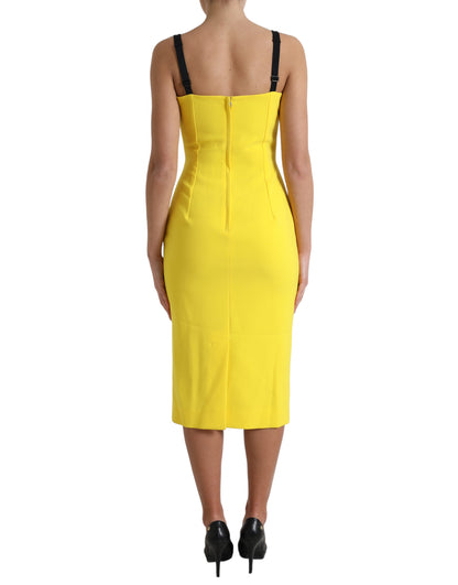 Sunshine Chic Mouwloze Midi-jurk