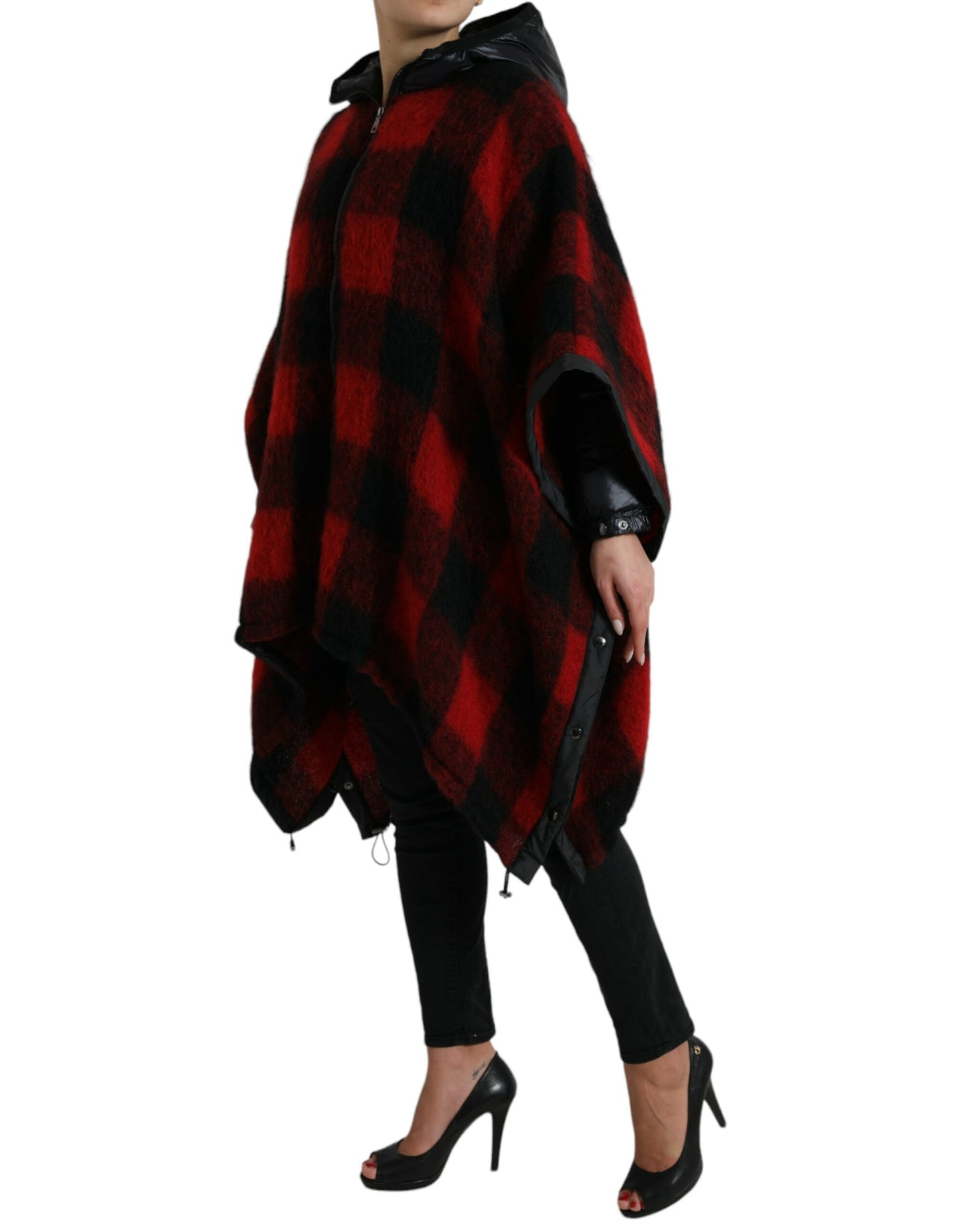 Elegante Buffalo Check Poncho-jas