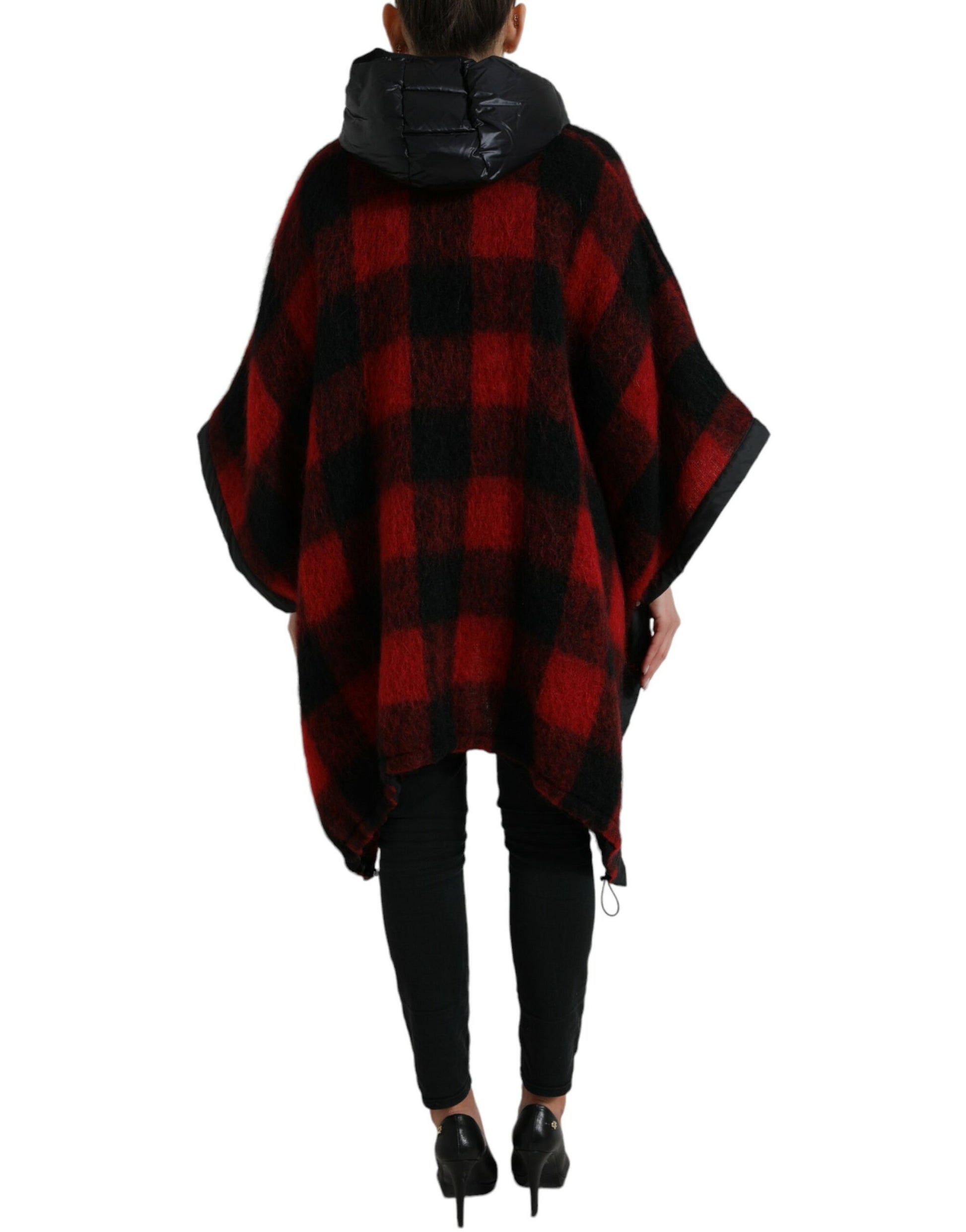 Elegante Buffalo Check Poncho-jas