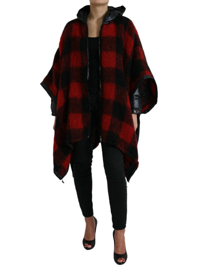 Elegante Buffalo Check Poncho-jas