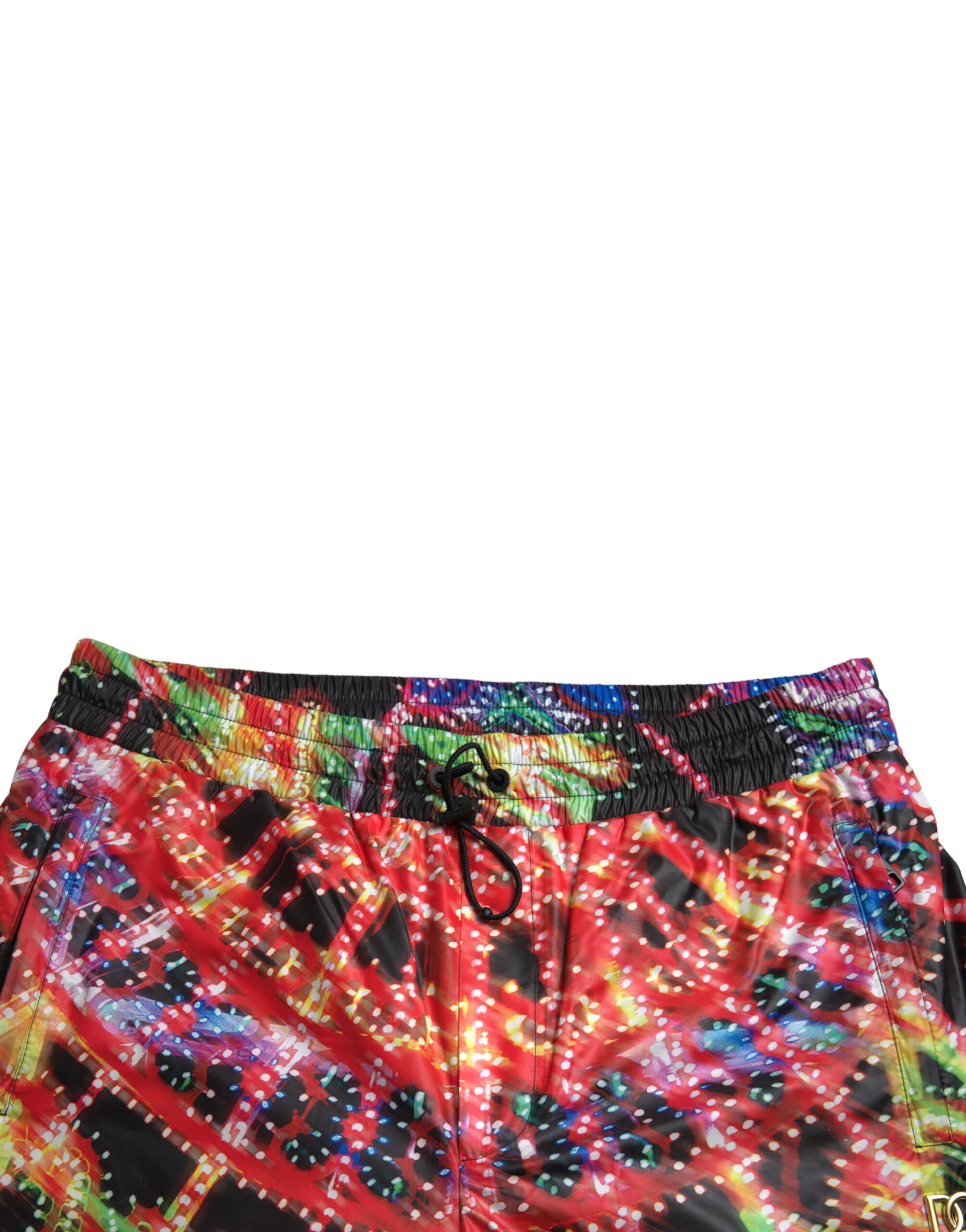 Elegante bermudashorts met lichtgevende print