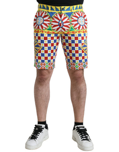 Bermudashorts met veelkleurige print