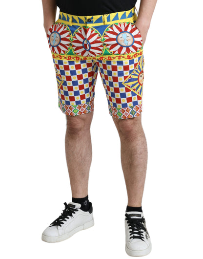 Bermudashorts met veelkleurige print