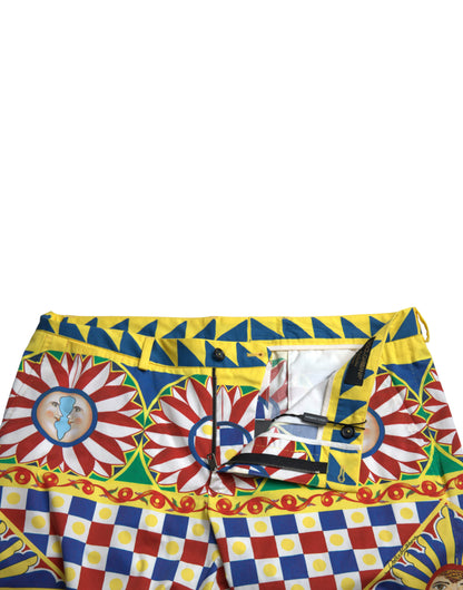 Bermudashorts met veelkleurige print