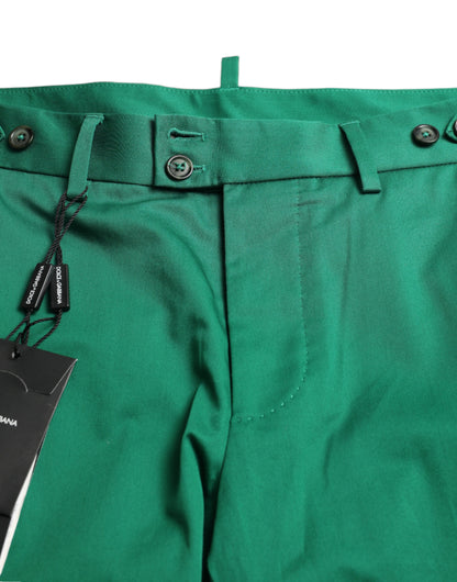 Elegante diepgroene katoenen Bermudashorts