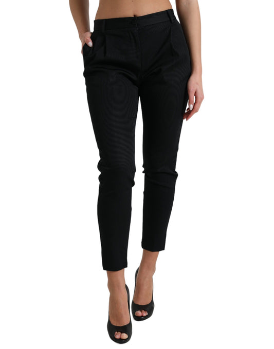 Chique skinny cropped broek met hoge taille