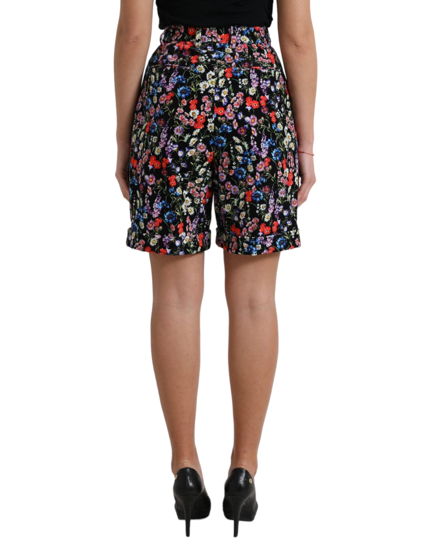 Chique bloemen hoge taille hotpants shorts